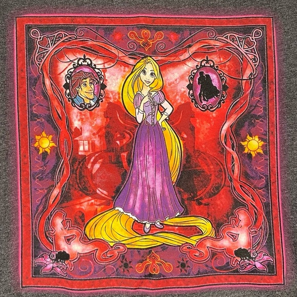 Disney Princess Sleeveless Girls Size XL Rapunzel Tank Top Tee - Picture 2 of 9